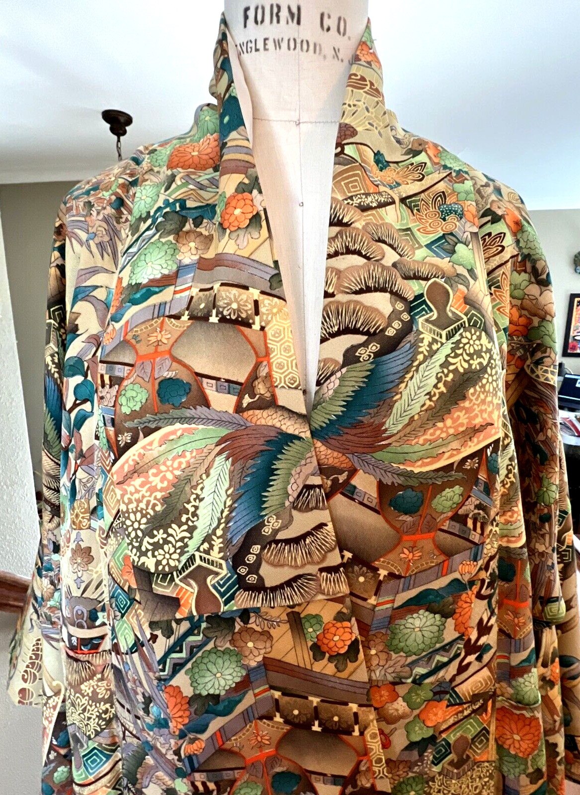 VTG ASIAN KIMONO OneofaKind Handmade Boho Free Hippie People VACAY Yoga FESTIVAL