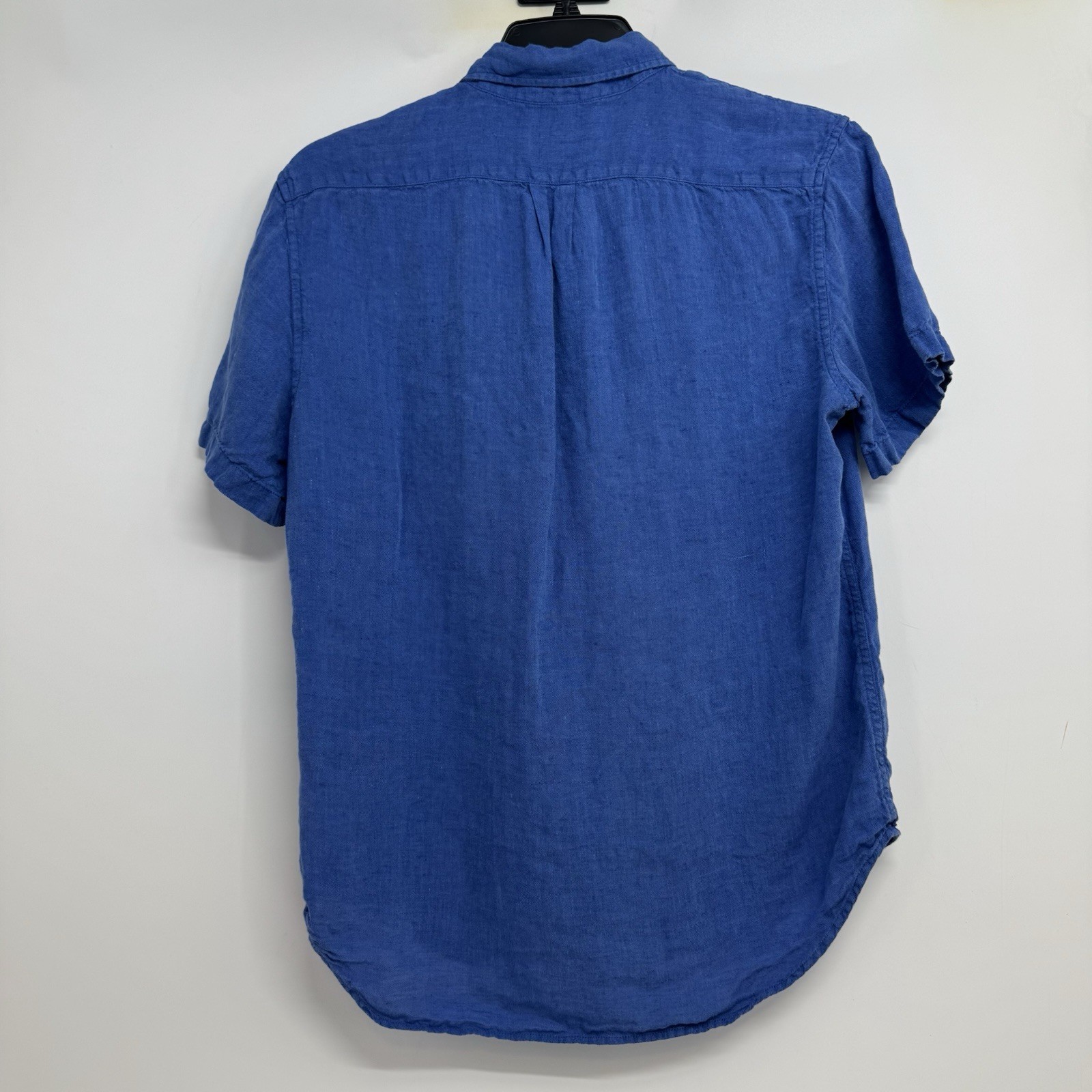 Baird McNutt J Crew Irish Linen Shirt Mens M Classic Fit Blue Lightweight BE546