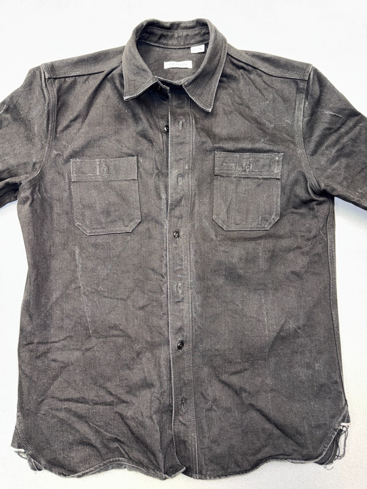 Gustin #5 Heavy Black Workshirt Slim Fit XL