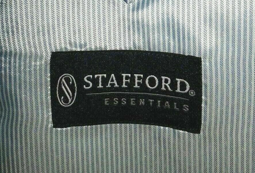 New Stafford Essentials Sport Coat Suit Jacket Blazer Men’s 44R Classic Cotton