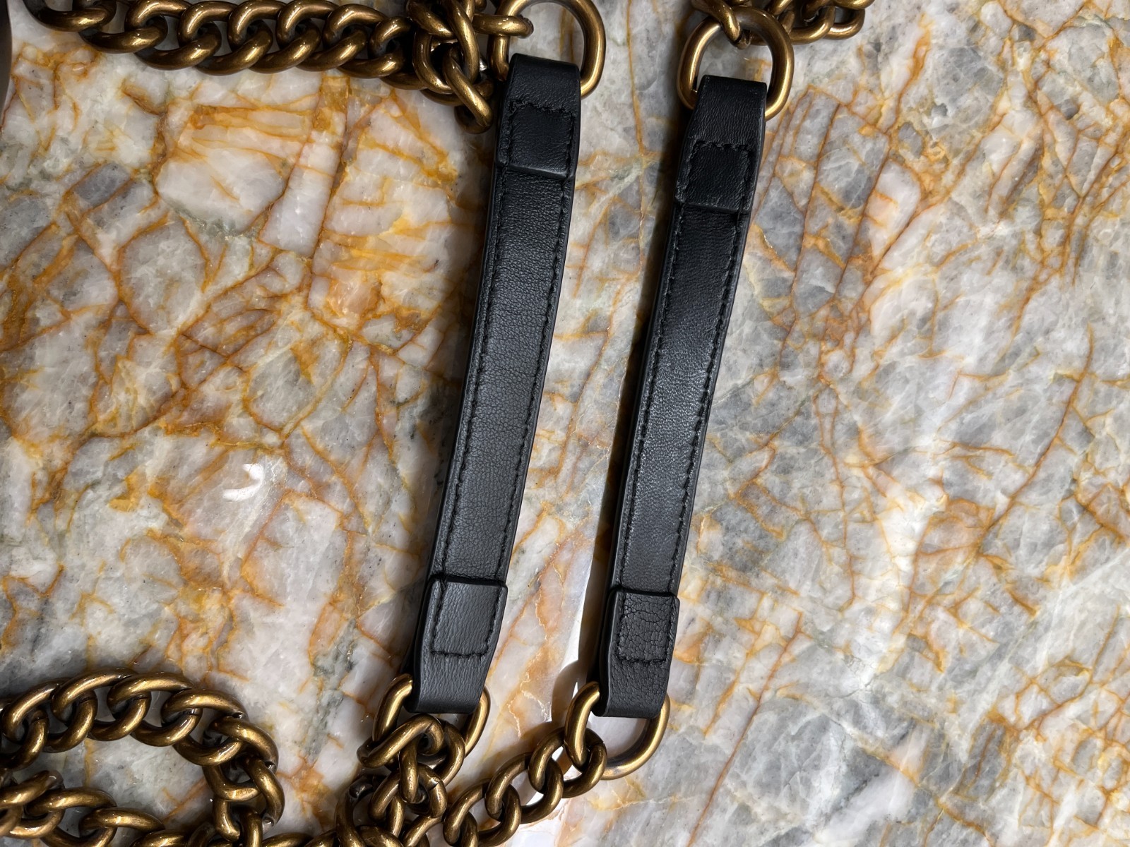 kurt geiger preowned black leather quilted kensington two way handbag/ crossbody