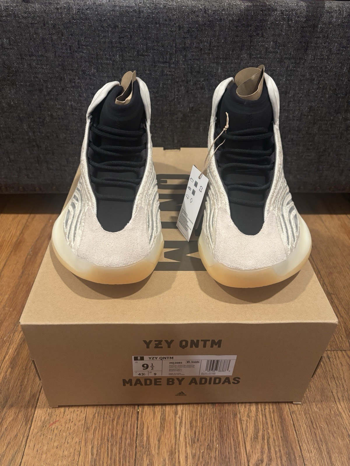 Size 9.5 – adidas Yeezy Quantum Mist Slate New HQ2085