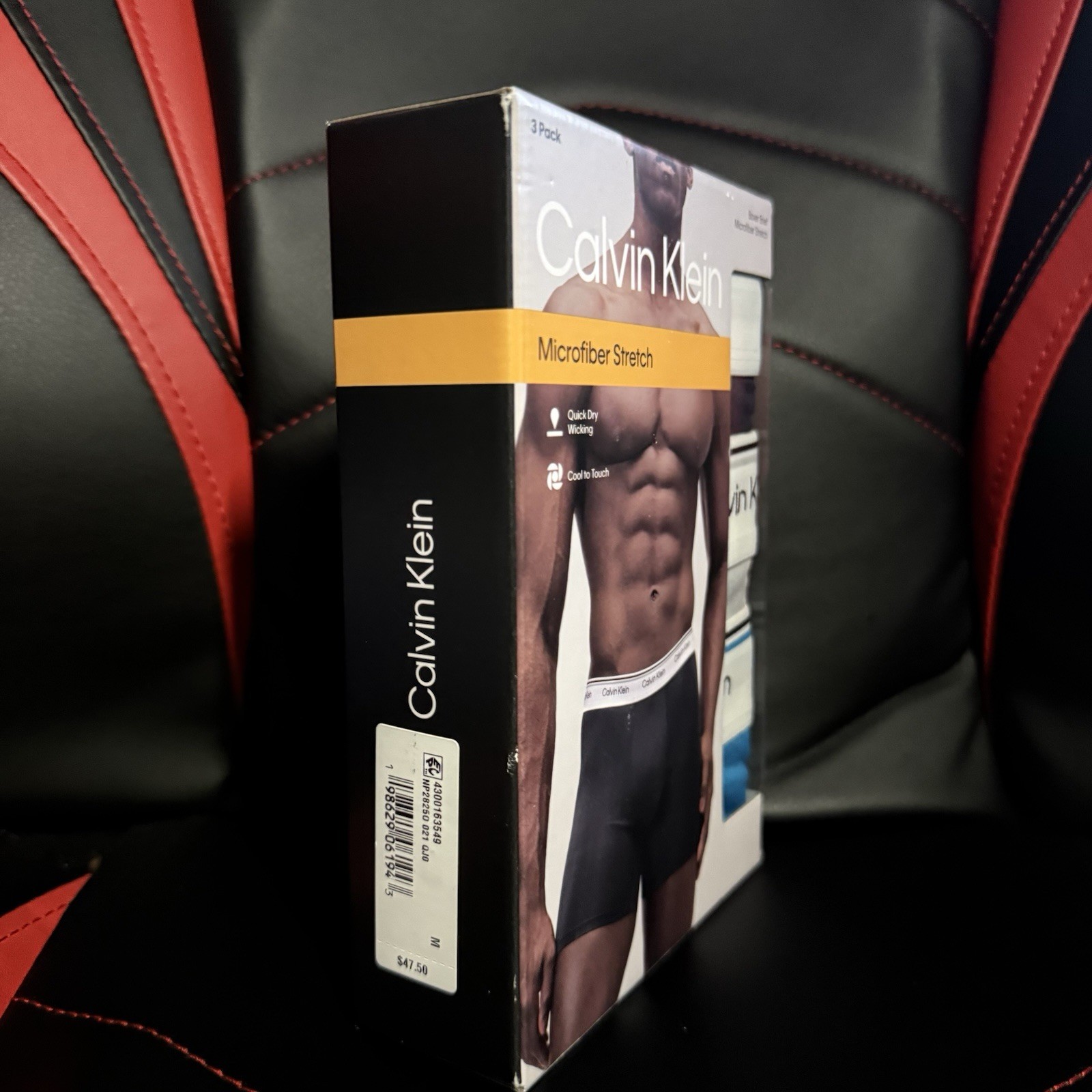 Calvin Klein Microfiber Stretch Boxer Briefs 3-Pack SIZE M Multicolor Quick Dry