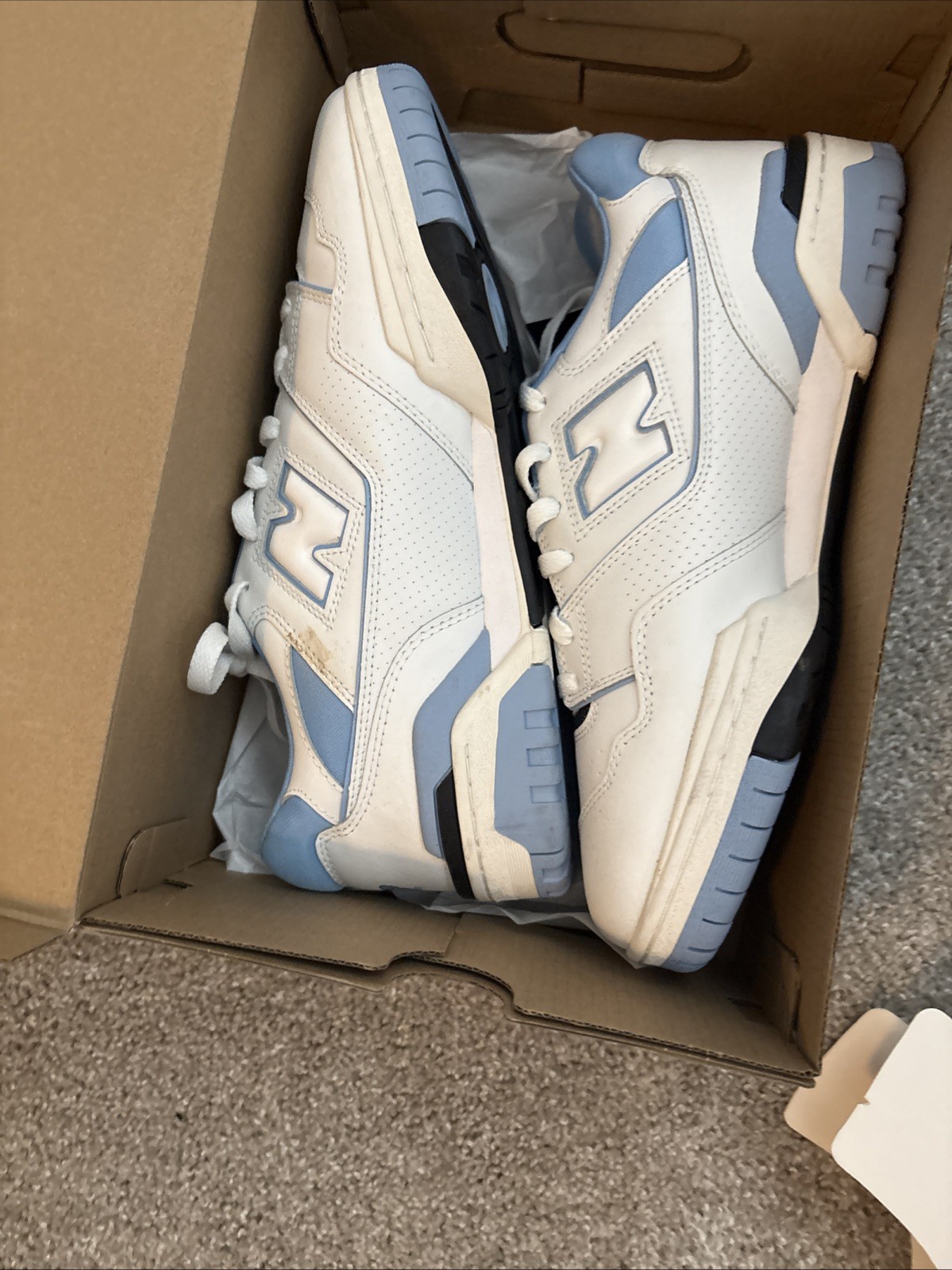 New Balance 550 Carolina Blue Running Shoes Size 12