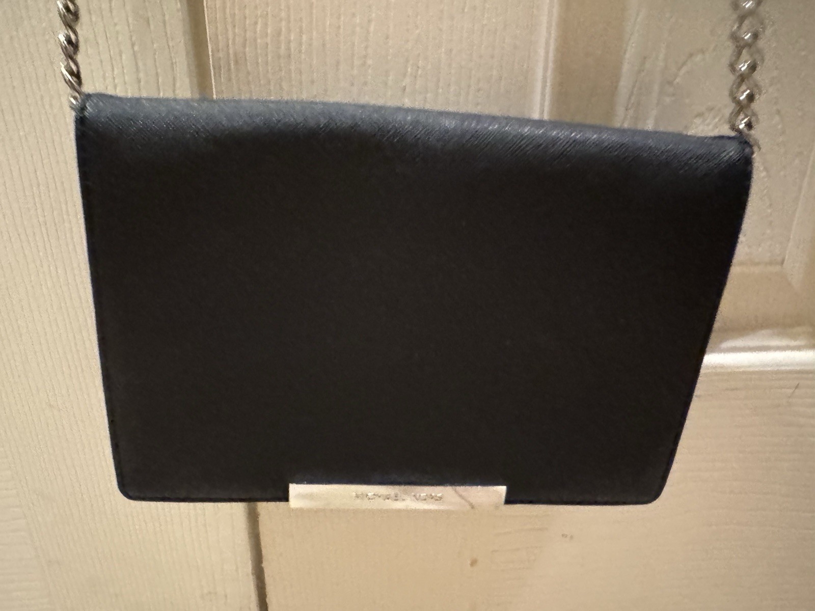 MICHAEL KORS MK Black Crossbody Evening Handbag Wallet Organizer Card Slots