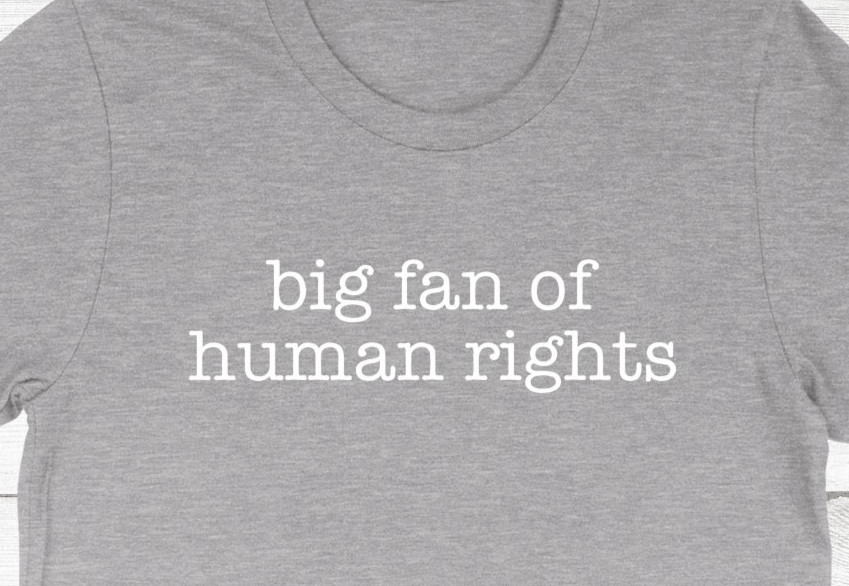 Big Fan Of Human Rights Shirt Equality Social Justice Political Protest Shirt