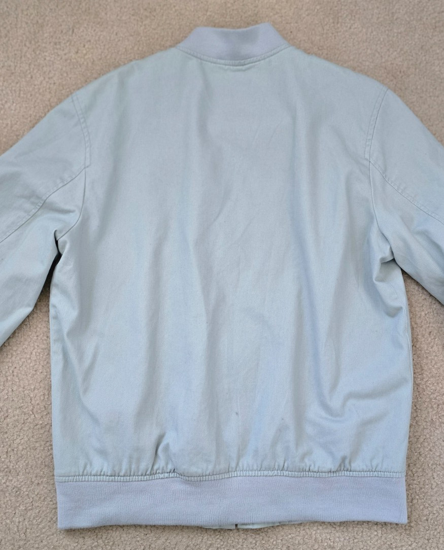 American Rag Flight Bomber Jacket Medium 100% Cotton Men’s Light Sage Green