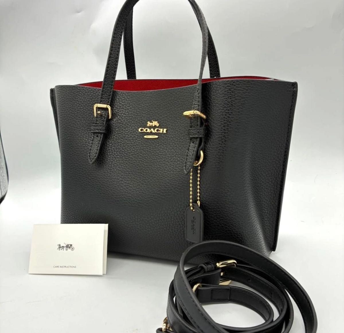 COACH C4084 Molly Tote 25 Leather Handbag 2‑Way Shoulder 19.5x29x10.5cm 530g