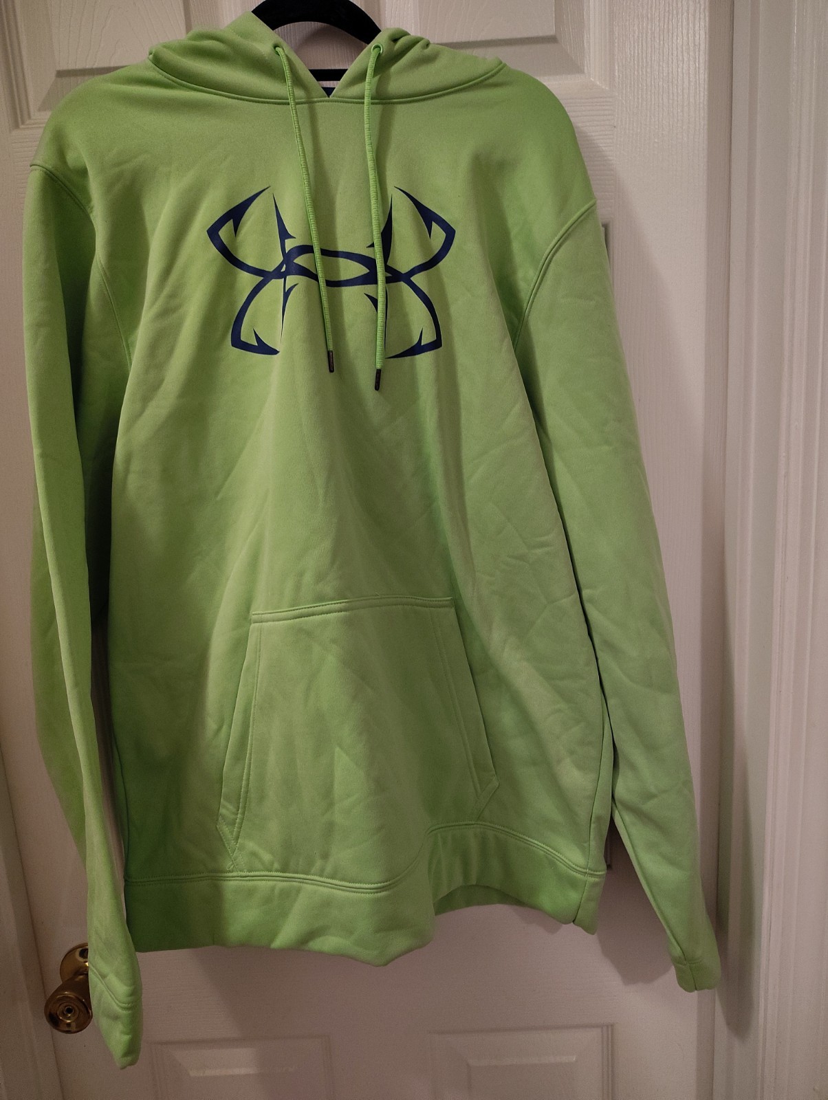 Under Armour Hoodie Mens L Casual Fleece Pullover Graphic 3Dimensional Hook Logo