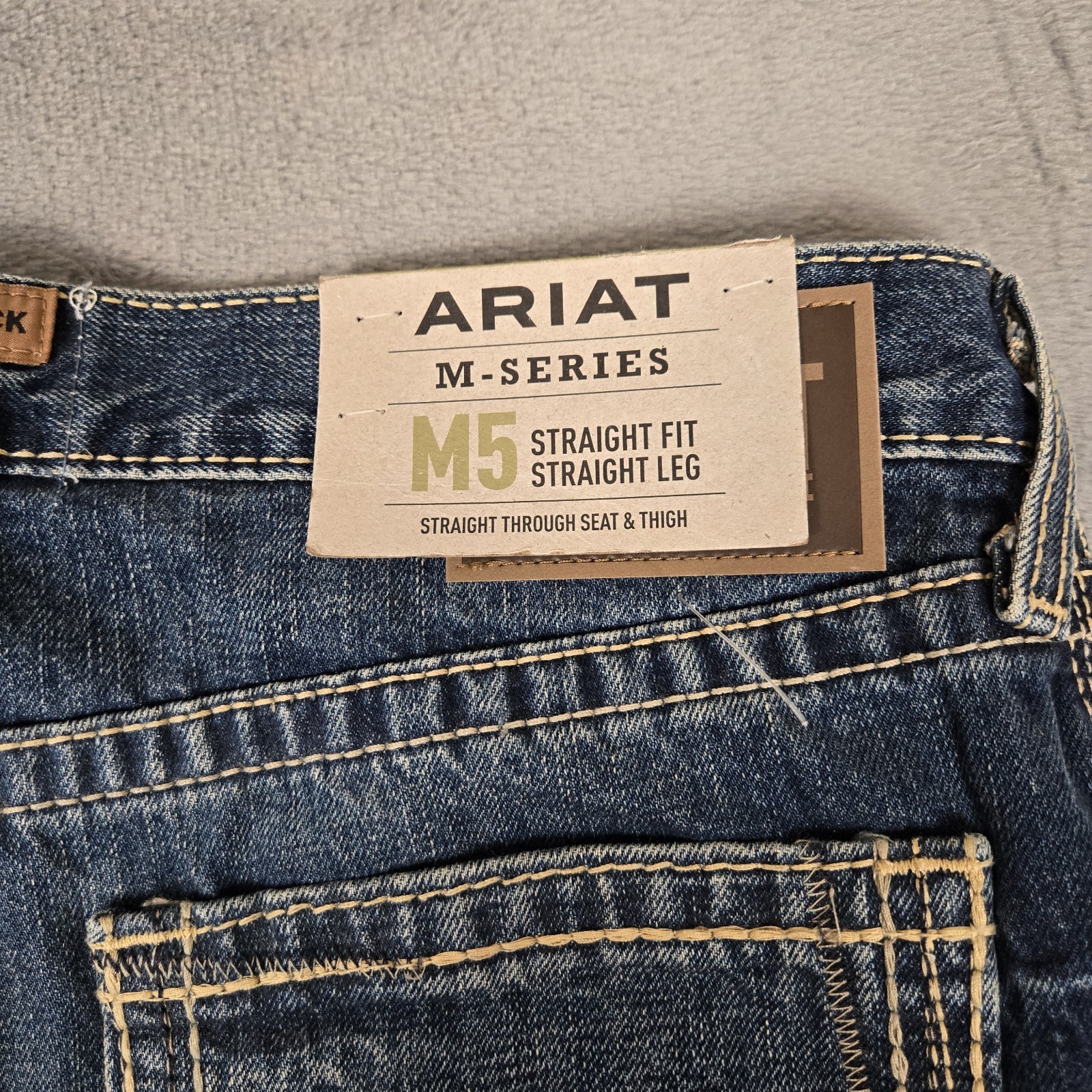 Ariat Jeans Mens 34×36 M4 Relaxed Bootcut Denim Gulch Blue Cowboy Western NWT