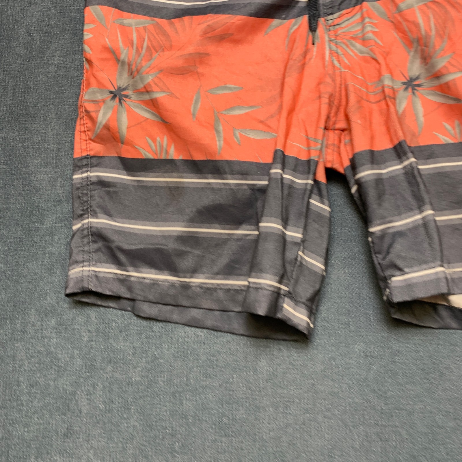 High Surf Board Shorts Men’s 36 Multicolor Tropical Striped Recreational Surfing