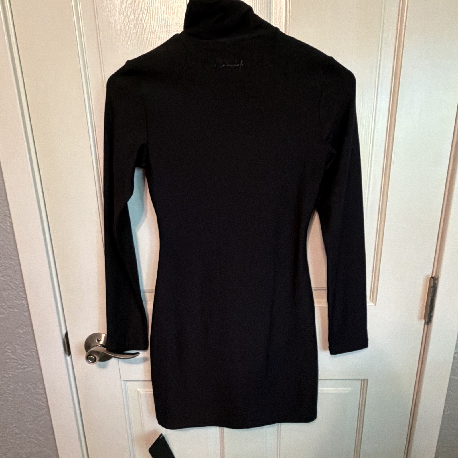 Alphalete Women’s Black Turtleneck Long Sleeve Bodycon Short Dress XS