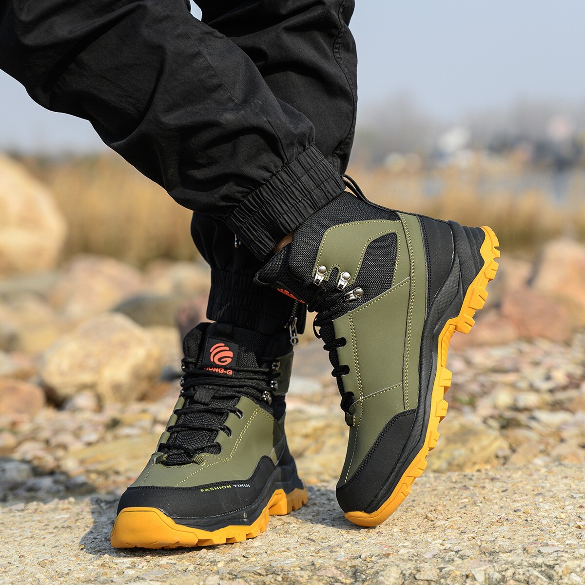 Safety Boots Men Work Indestructible Steel Toe Protective Boots Waterproof boots