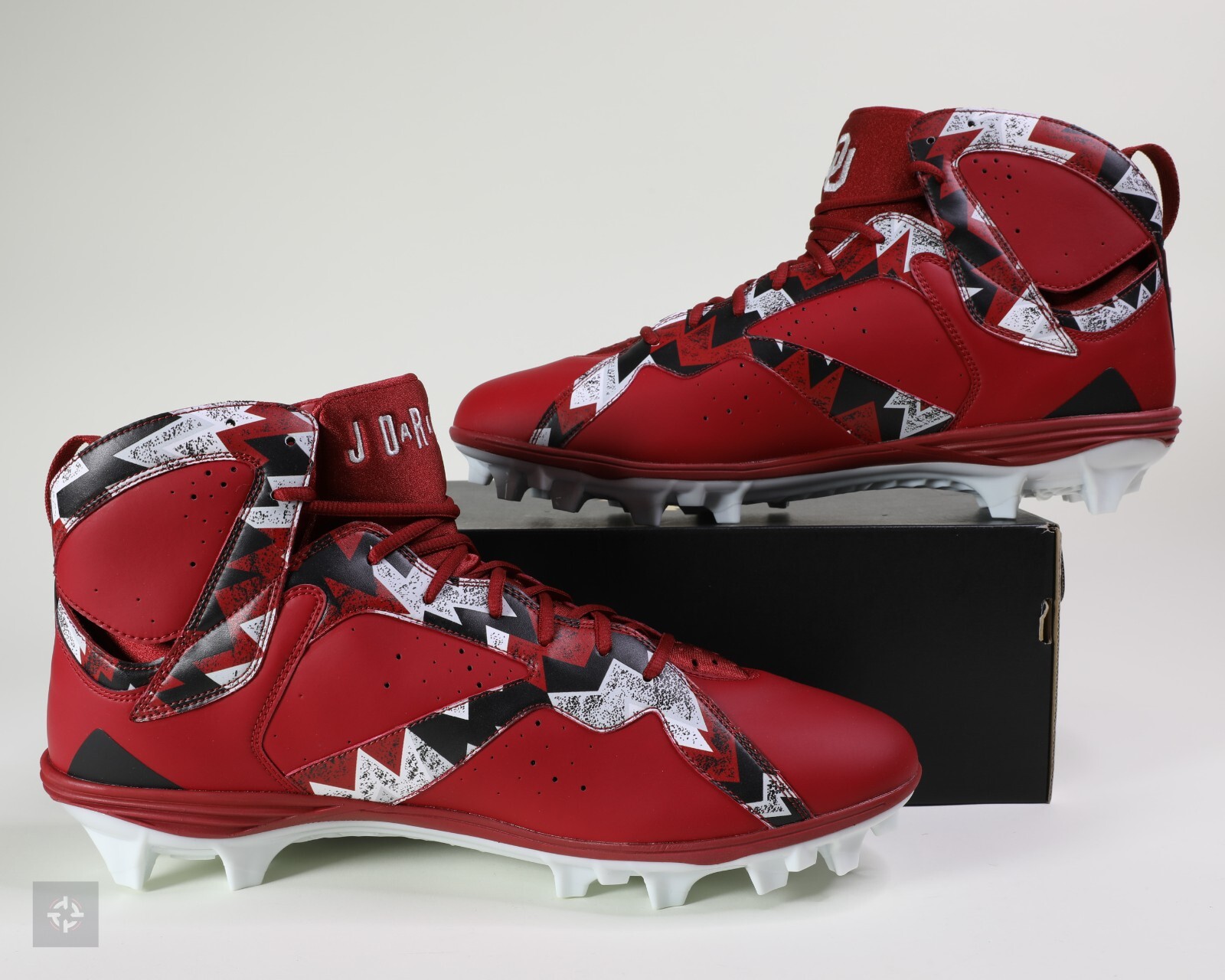 Jordan 7 Force Savage Oklahoma Player Exclusive Nike Football Cleats Size 13-17