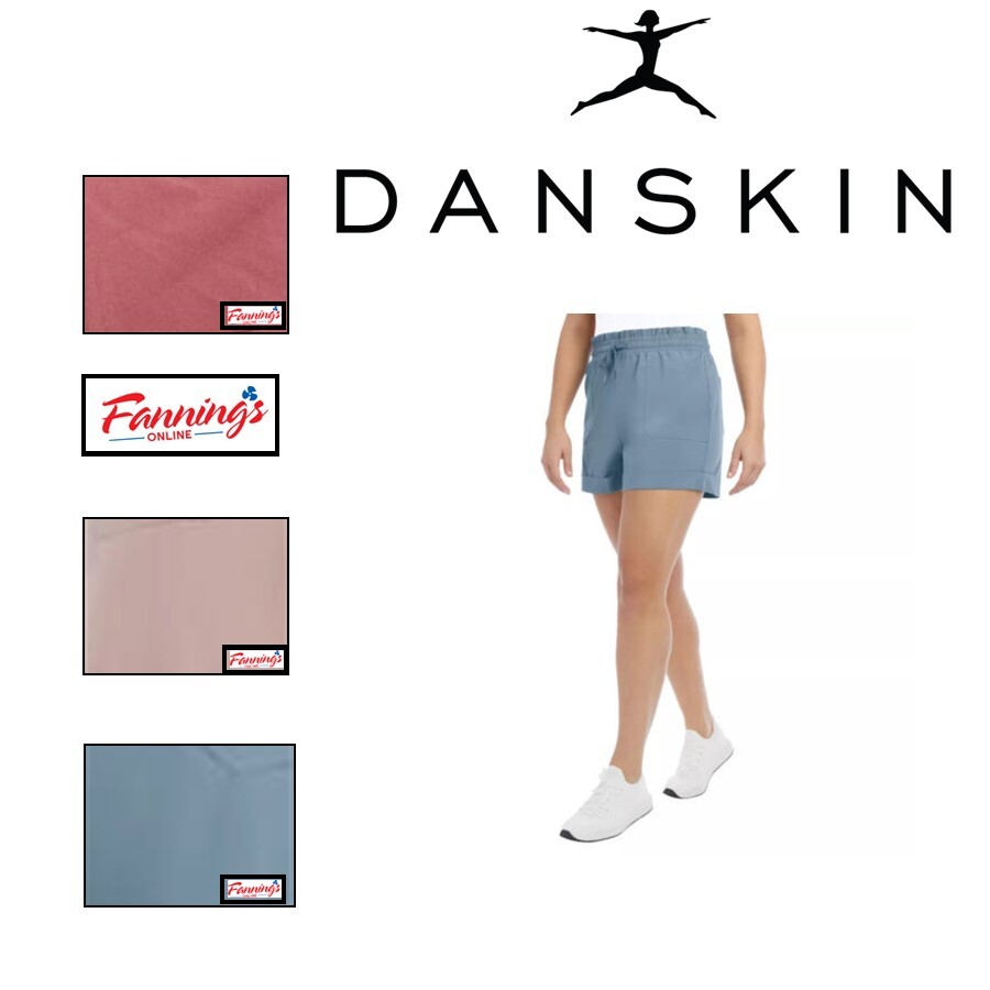 Danskin Ladies’ Woven Paperbag Short | C32