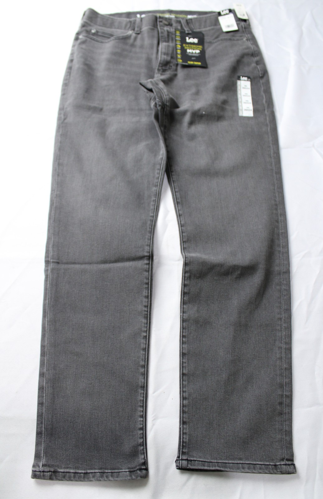 Lee Men’s Extreme Motion MVP Slim Fit Tapered Jean WR4 Forge Size 36×34 NWT