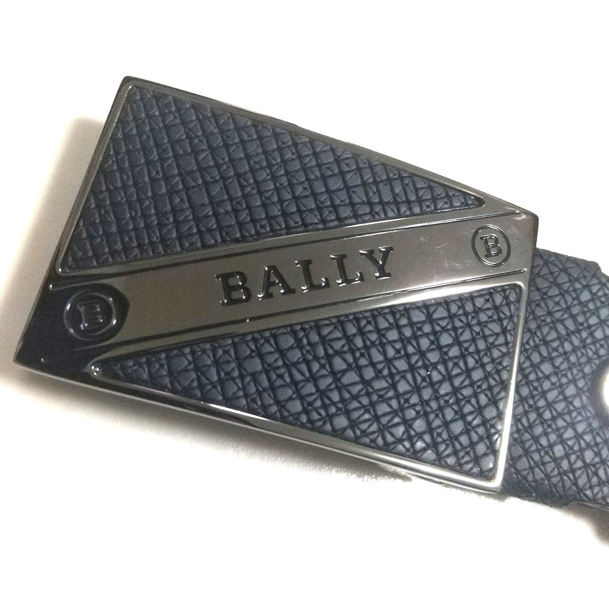 BALLY Reversible Leather Belt Men Black Brown Buckle Size 110 44 127cm Width 3.5