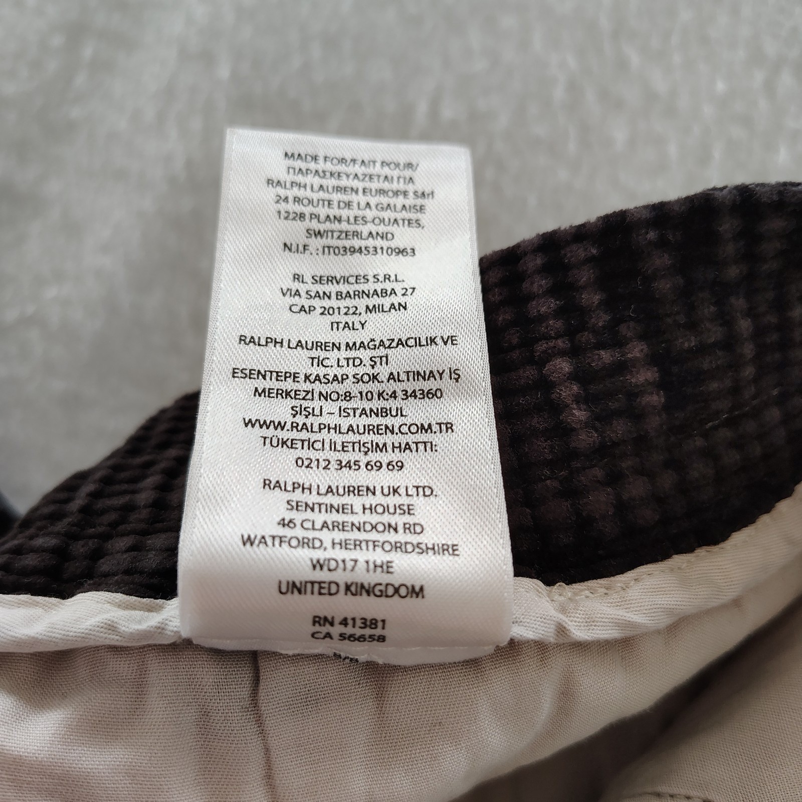 Polo Ralph Lauren Classic Fit Pants Mens 36/32 Brown Corduroy Pleated Trousers
