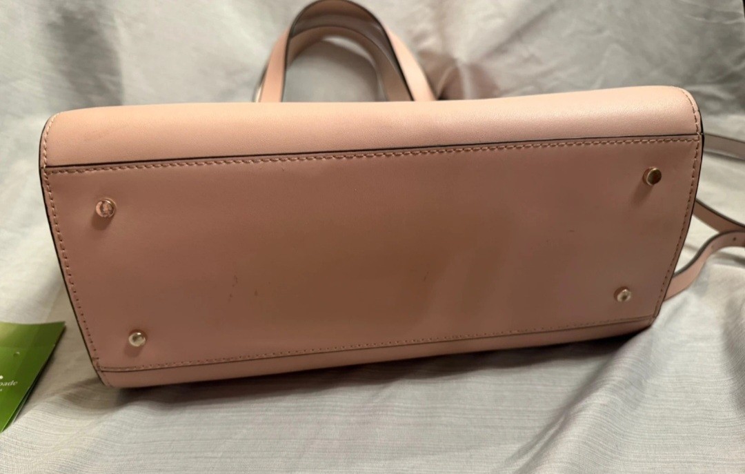 kate spade new york Small Pink Scalloped Satchel w/ Detachable Strap