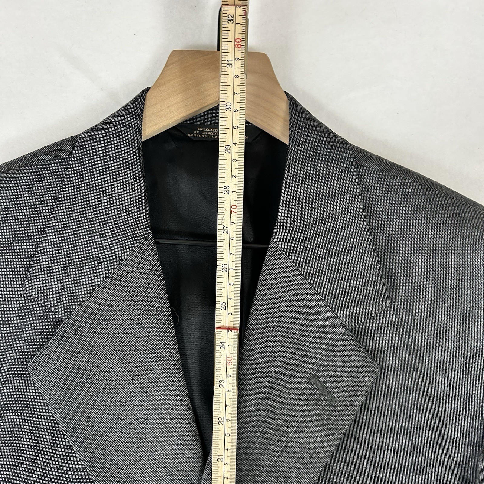 Corporate Image Tom James Gray Suit Mens 42 Blazer Pants 33×29