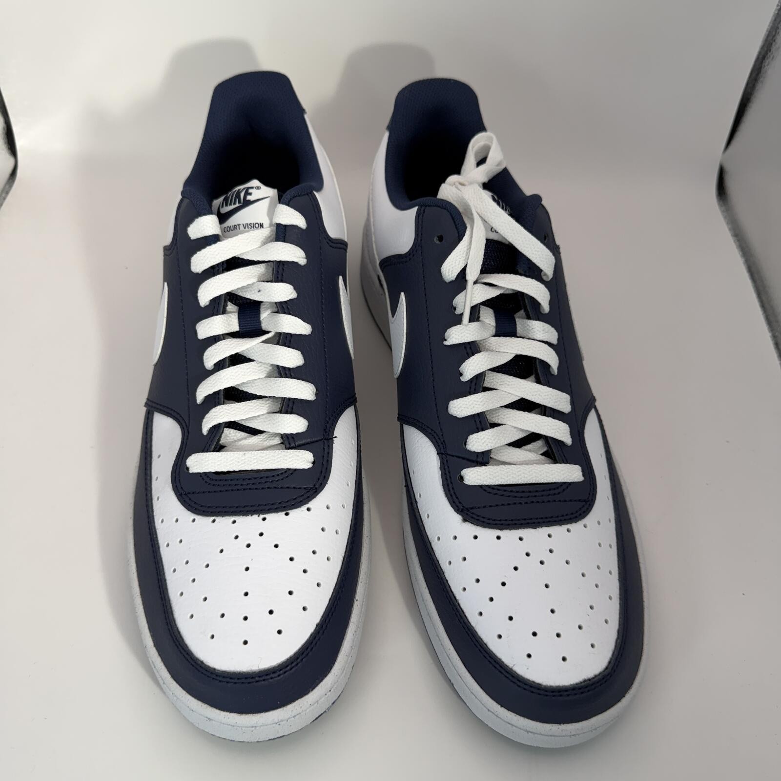Nike Court Vision Lo Midnight Navy White Men Size 13 Low-Top Sneaker HM9862-400