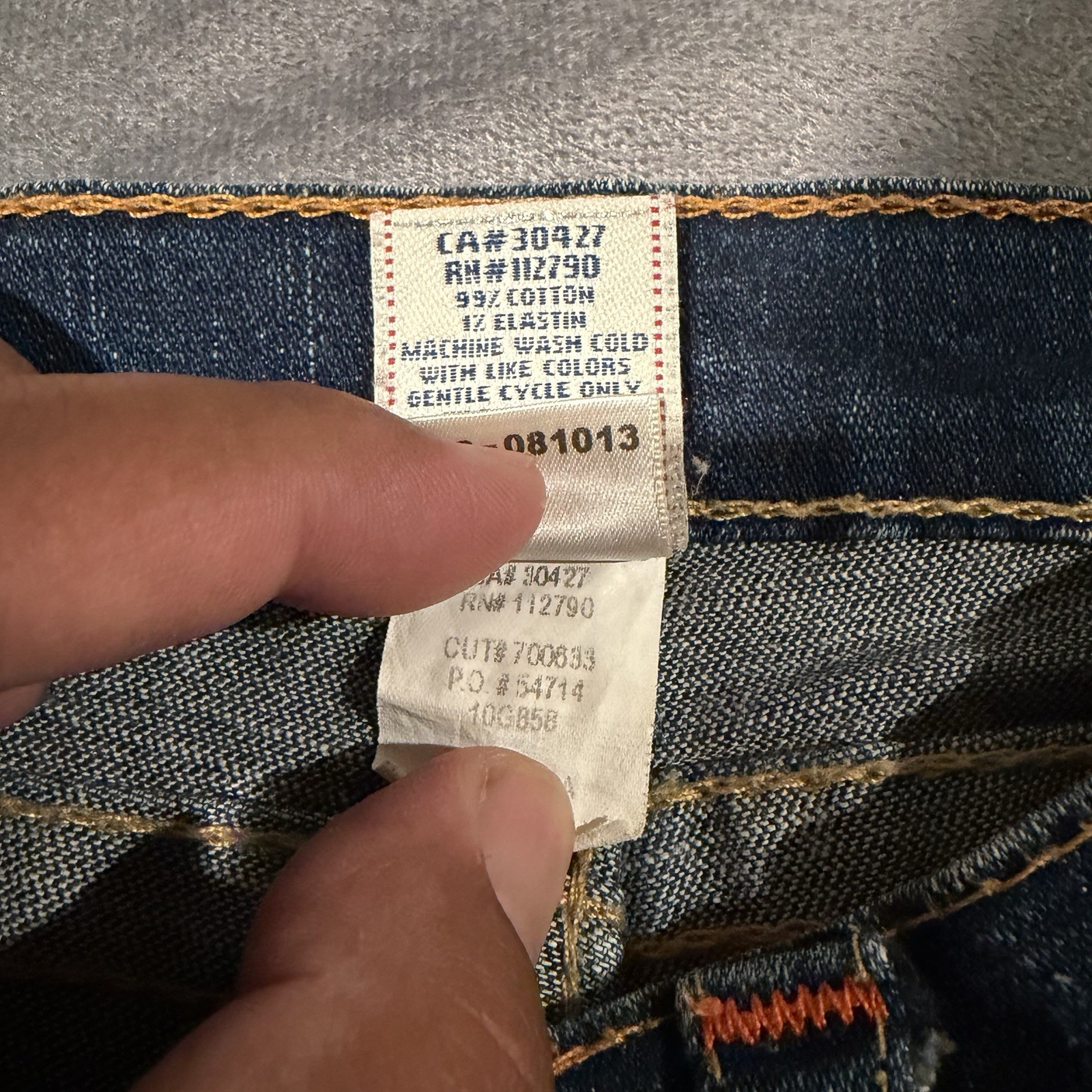 True Religion Jeans Girls 14 Billy Bootcut Flap Pocket Designer Denim Y2K
