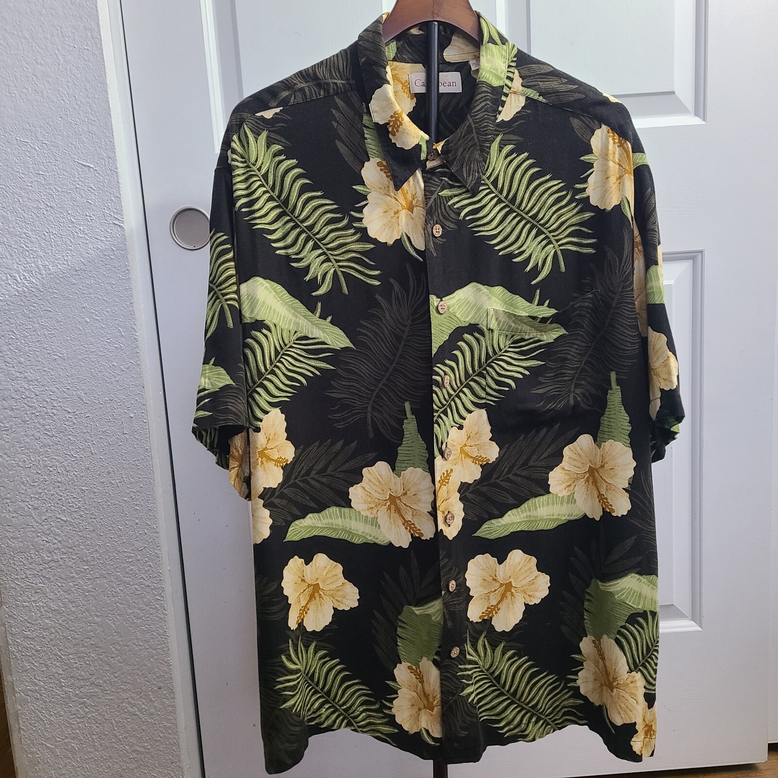 Cool Wear Summer Hawaiian Shirt 100% Rayon Mens 2XL Button Up Tropical Beach