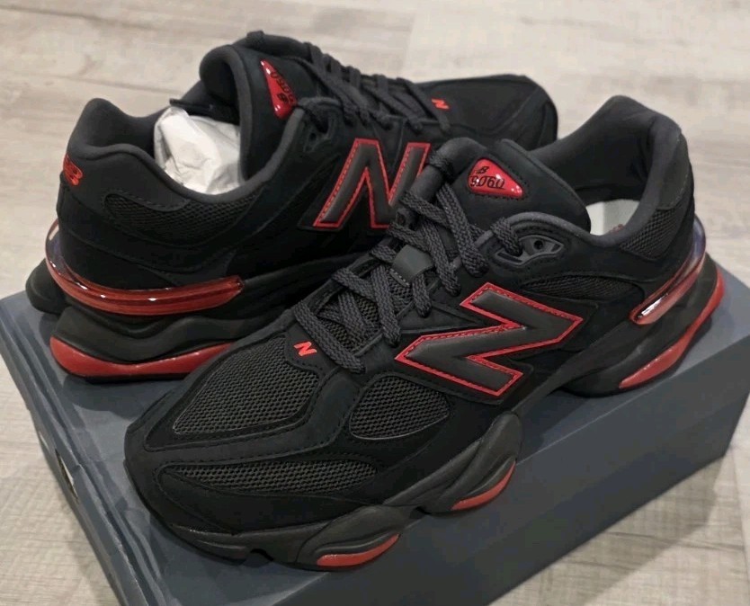 New Balance Men’s 9060 Black/Red’ | Sizes 11US | U9060JR
