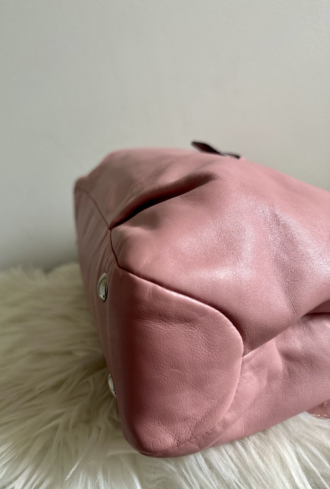 Coach Soho Pink Leather Buckle Tote F18731 Shoulder Bag