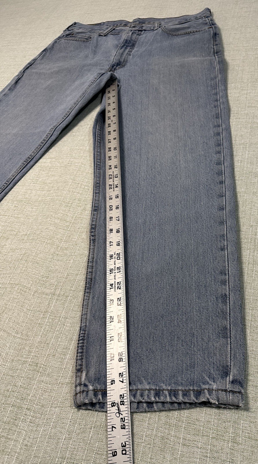 Levi’s 550 Relaxed Fit Medium Blue 100% Cotton Denim Jeans Men’s 36X30
