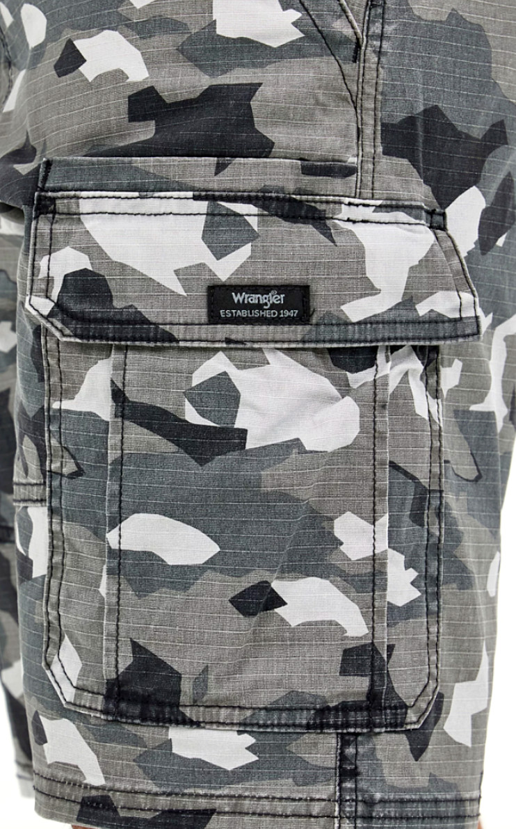 Men’s Wrangler Camo RipStop Cargo Shorts with Stretch Relaxed Fit CHOOSE SIZES