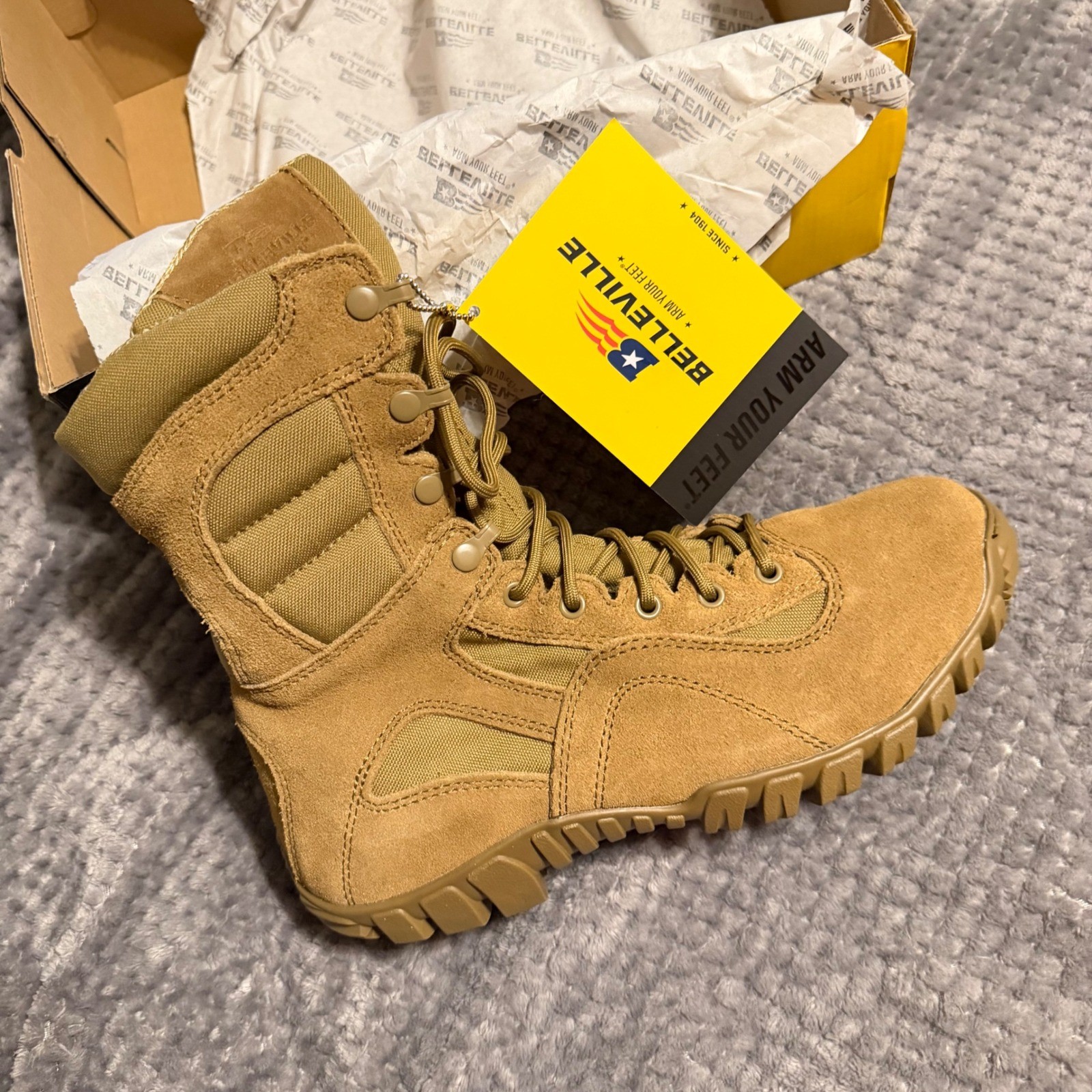 Belleville TR550 Khyber Lightweight Mountain Hybrid Boots Coyote Brown Mens 9.5R