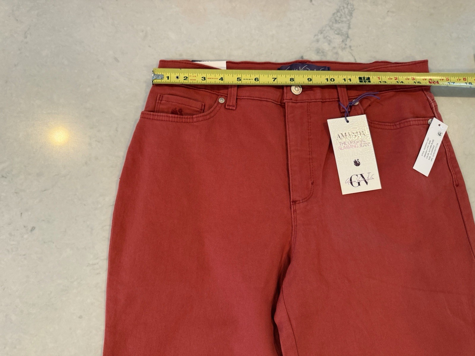 Gloria Vanderbilt Amanda Slimming Jean Classic Tapered Size 10, Autumn Blaze