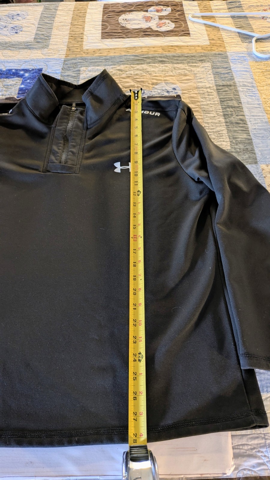 Under Armour ColdGear Golf 1/4 Quarter Zip Pullover Men’s XL Black LS