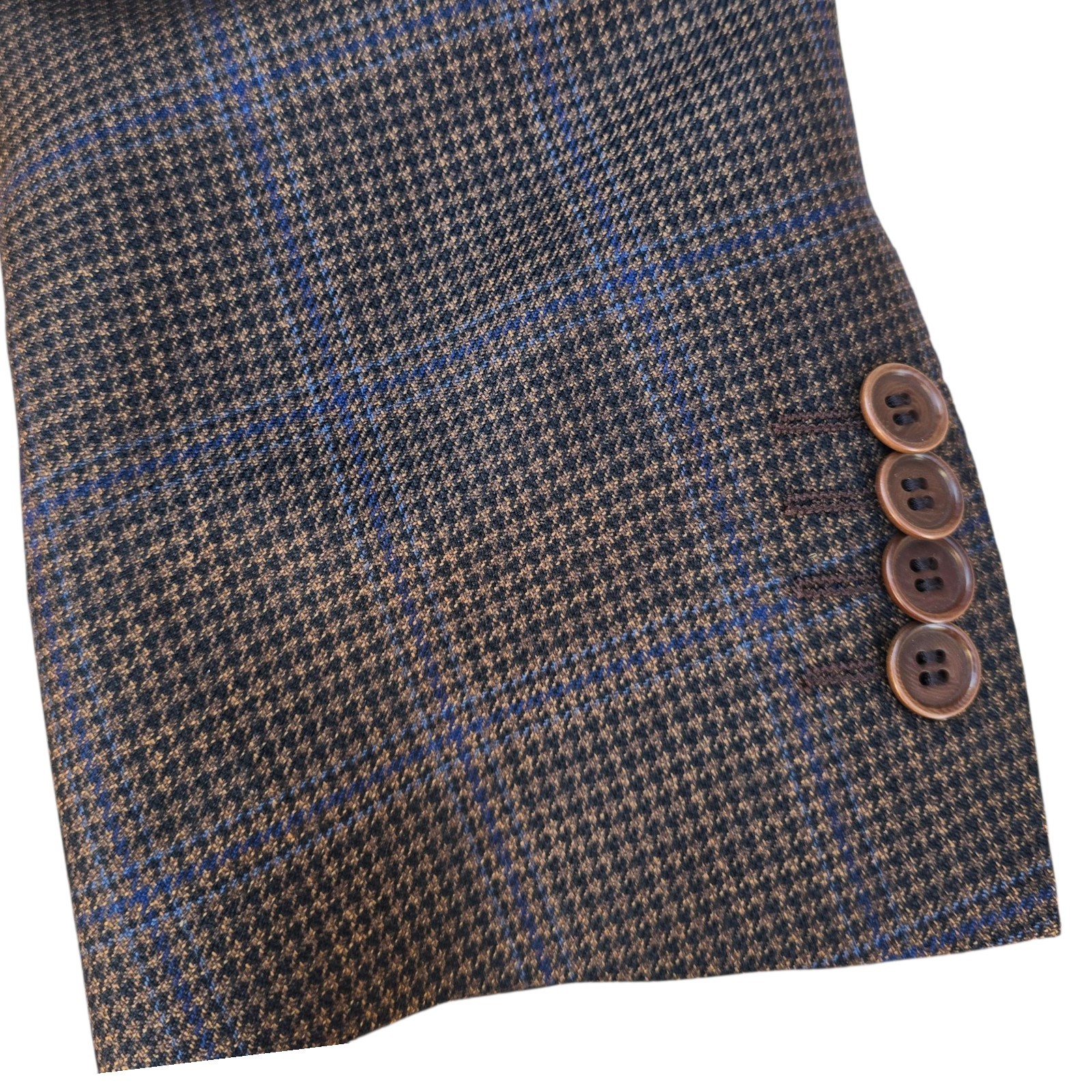 Custom Tailored Full Canvas Blazer 40L Silk Cashmere Wool Dual Vent Trussini