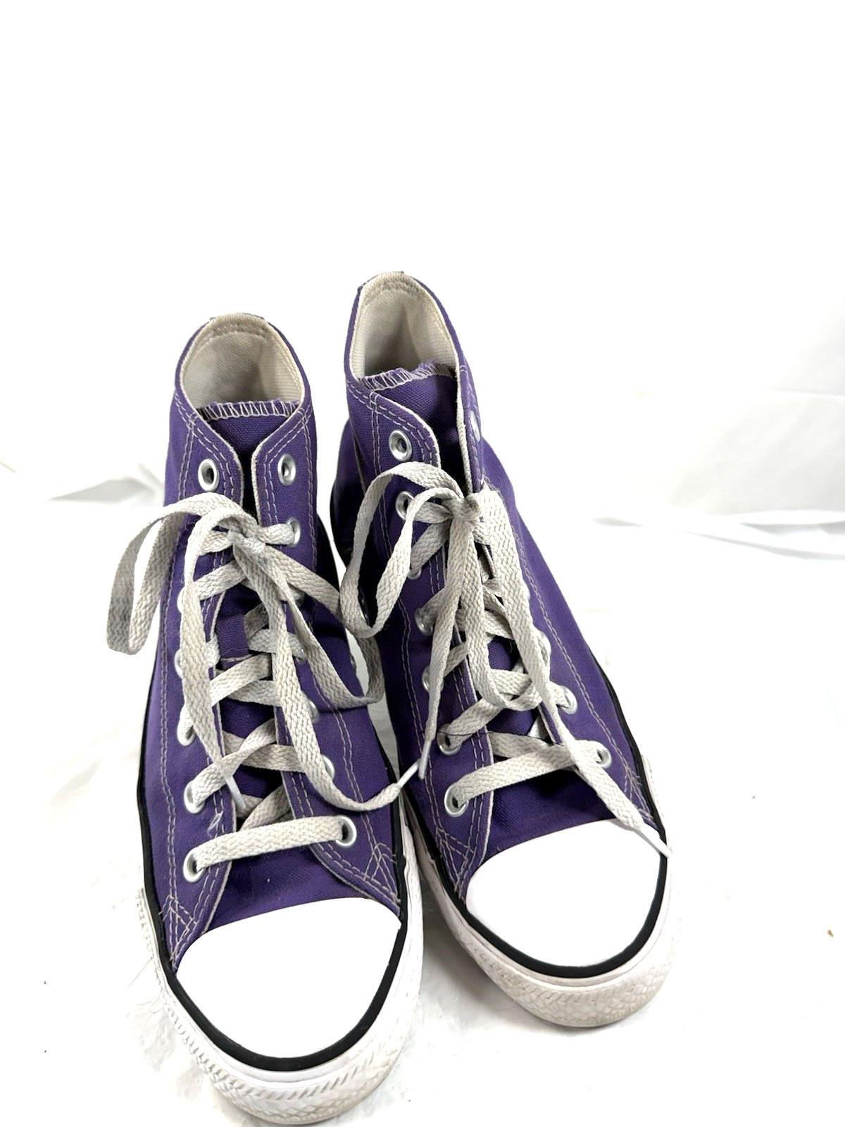 Converse Chuck Taylor All Star High Top Purple Canvas Sneakers 137833F Wo’s 8
