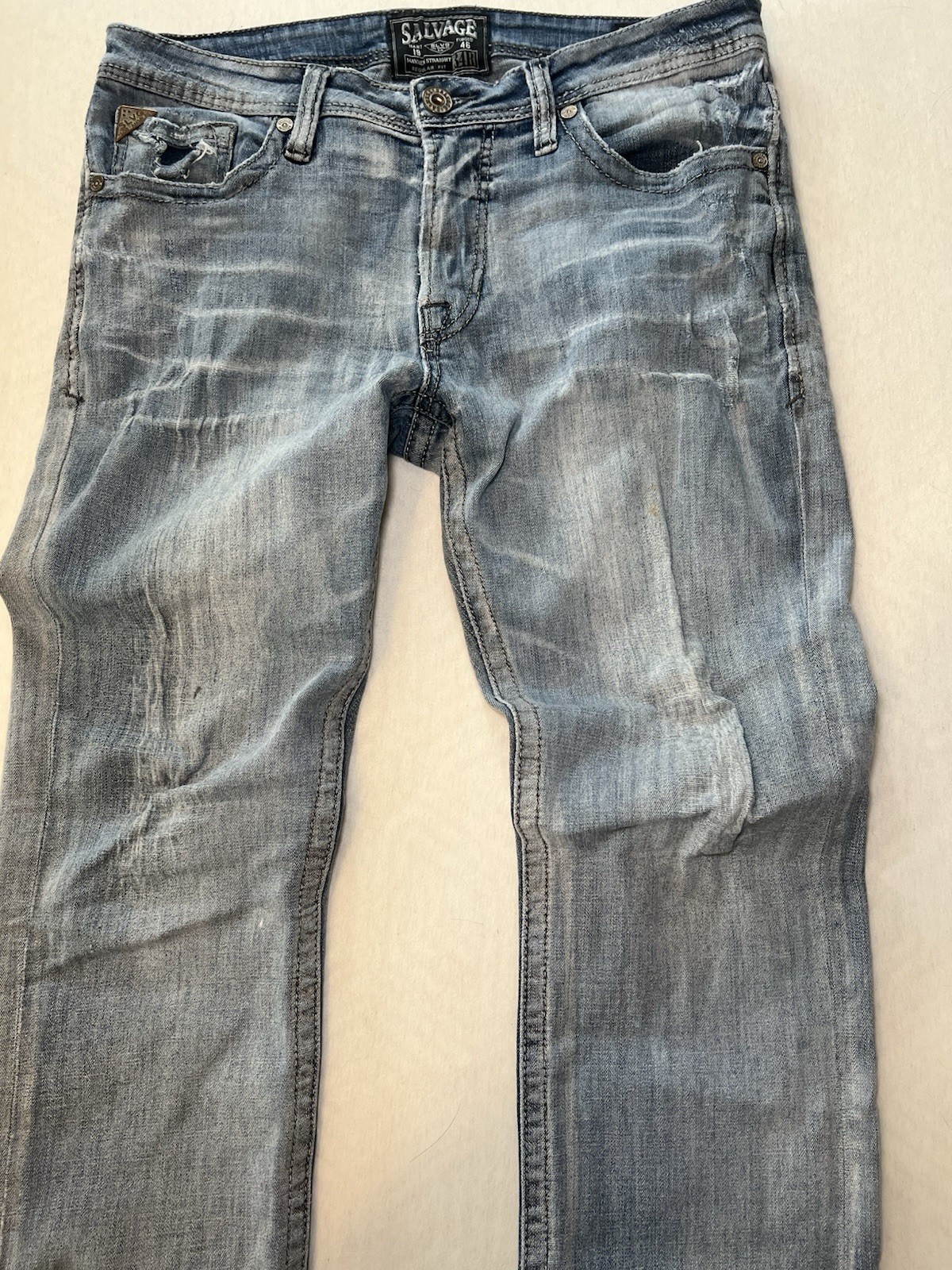 Salvage Supply Co Buckle Mayhem Straight Fit 34R Jeans Men’s 34×32 SLVG 23-460