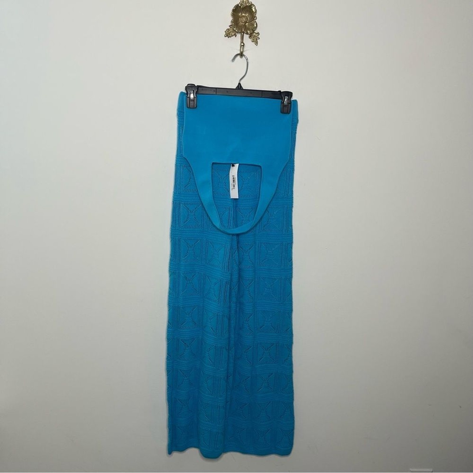 The Drop Diza Pull-On Flare-Leg Crochet Pant and Greta Top
