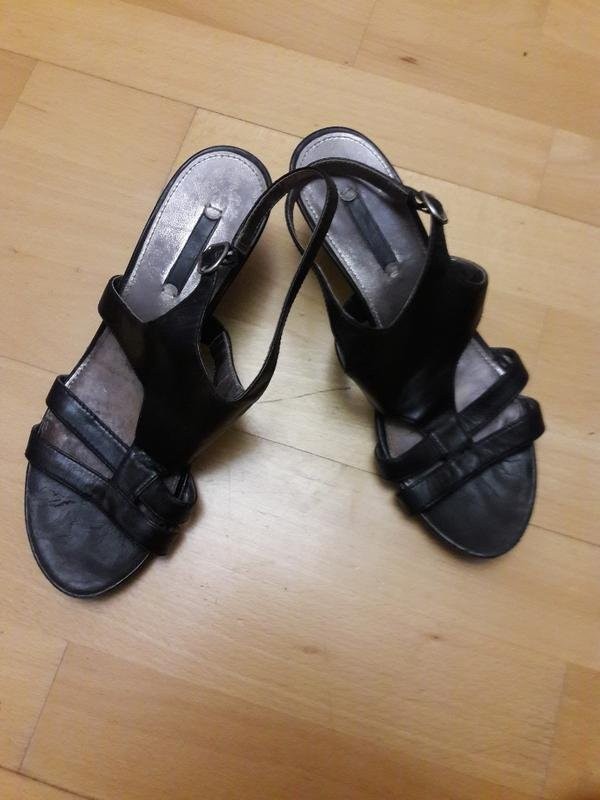 women ecco heels black 38.5