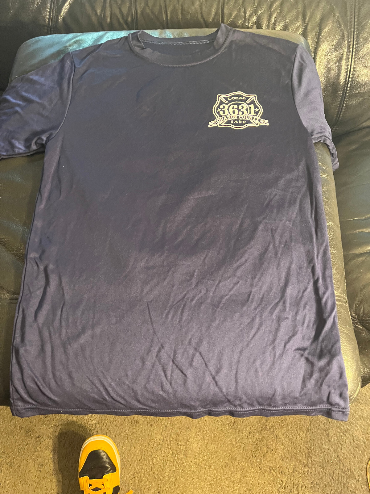 Orange County Firefighters IAFF 3631 pickleball tourney t shirt 100% poly small
