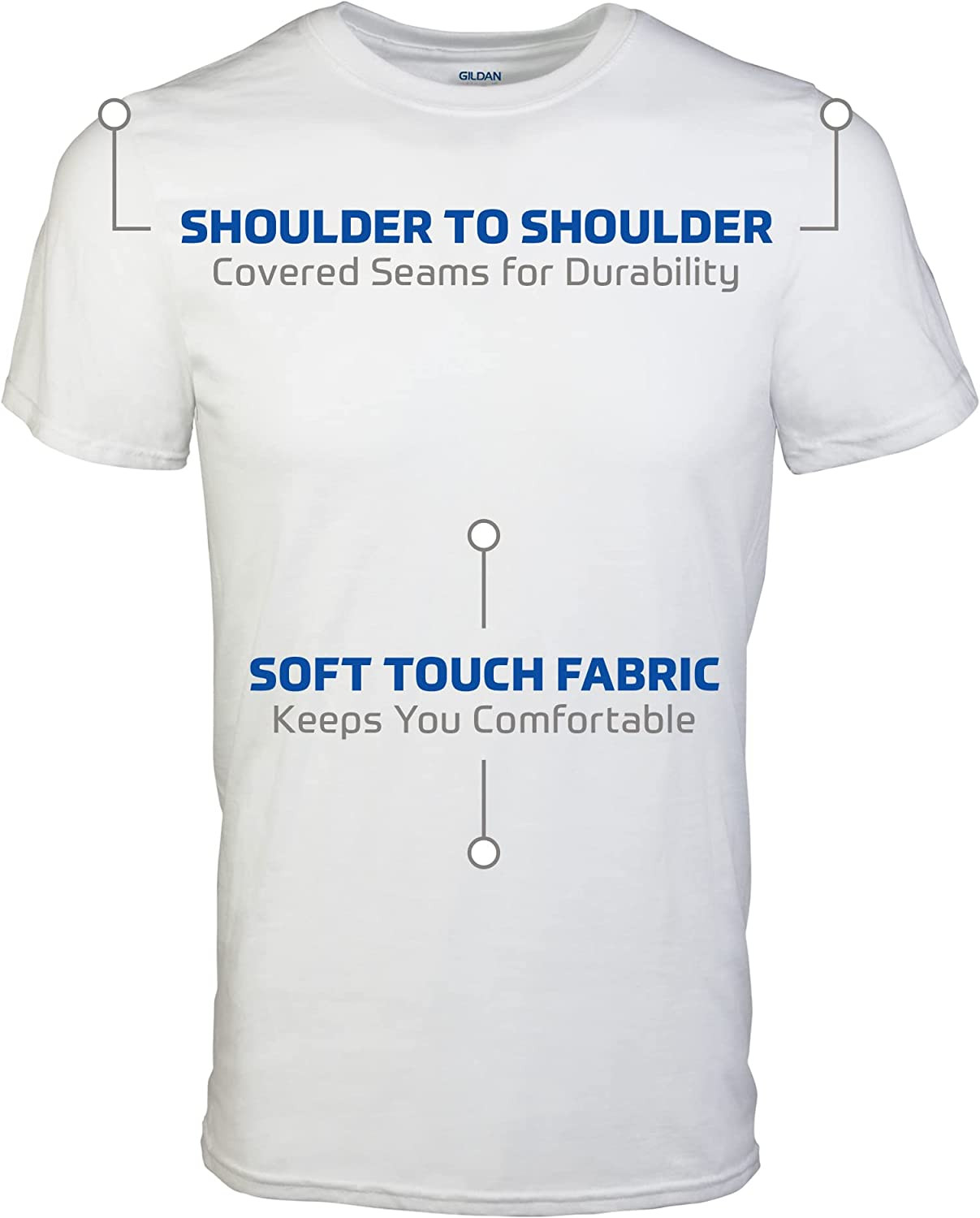 Men’s Gildan Crew T-Shirts 12 Pack Multipack Style G1100