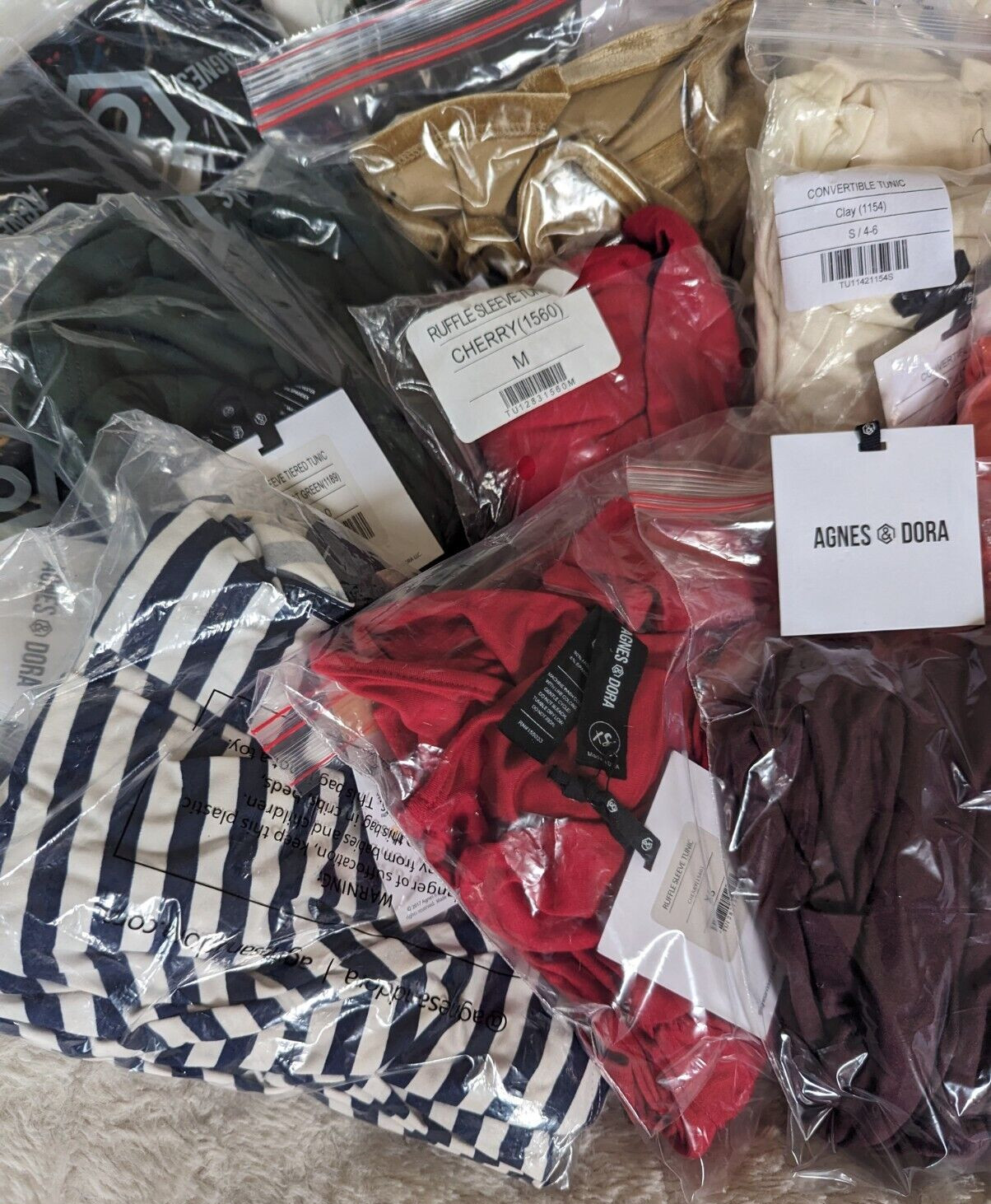 Agnes & Dora TUNICS Bundle LOT 21 Pieces NWT 💕 Sizes XS M L XL XXL RETAIL$800
