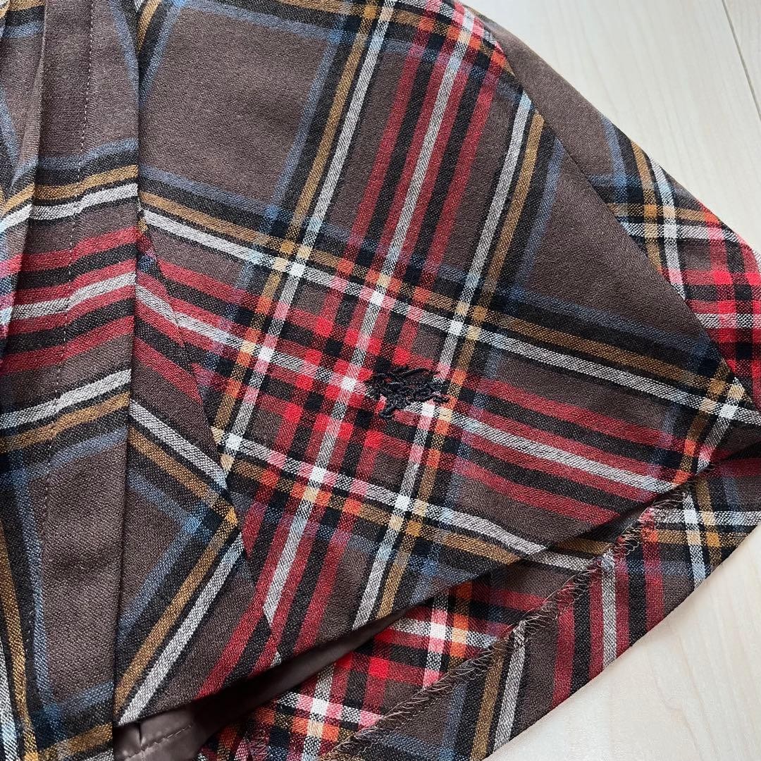 Burberry Blue Label Pleated Mini Skirt Belt Nova Check Authentic From Japan NWT
