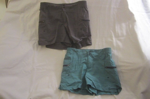 Preowned Two Pairs of Men’s Size XS L.L. Bean Shorts – Gray & Teal, Nylon & Span