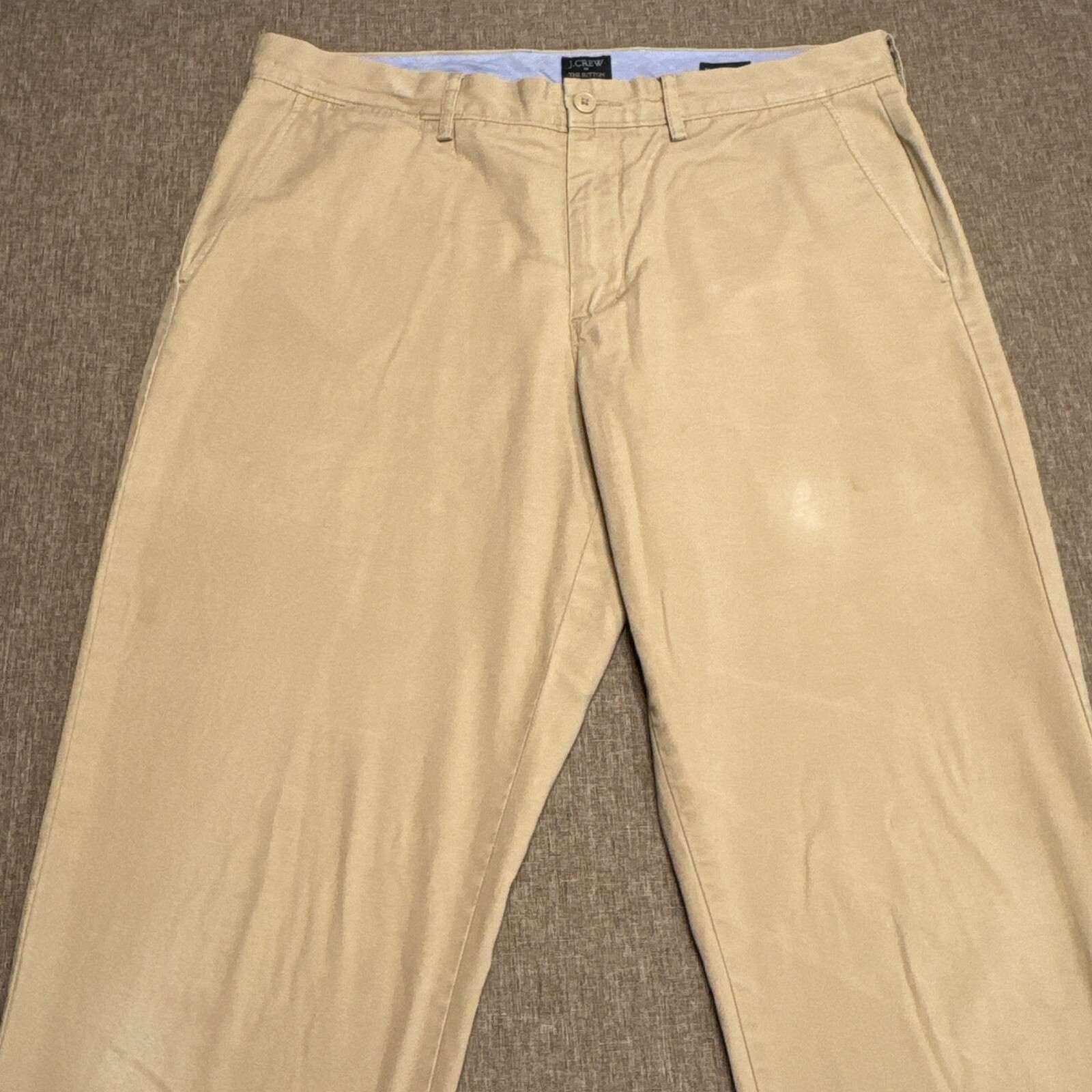 J Crew The Sutton Summerweight Chino Pants Mens 34×34 Khaki Tan 100% Cotton