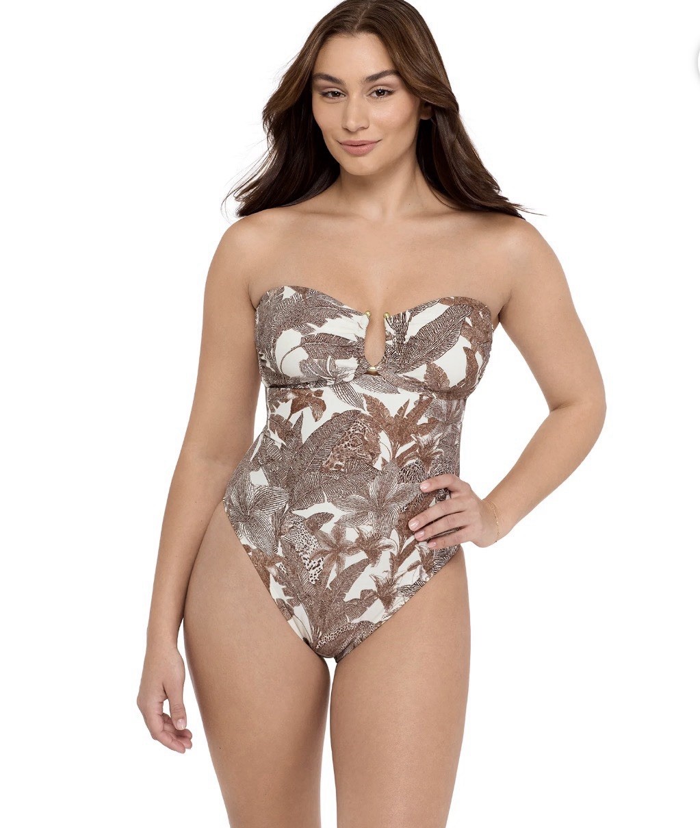 Sophia By Sophia Vergara Bandeau One Piece Swimsuit – Large – NWT