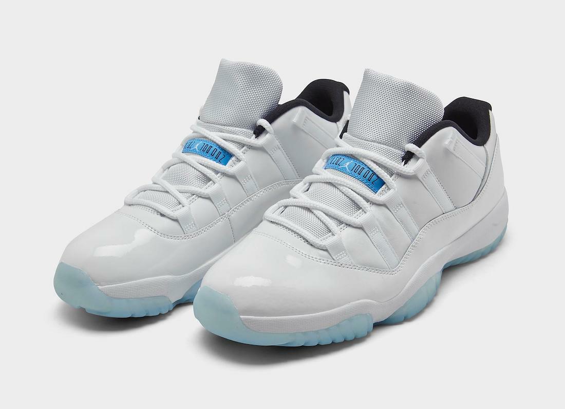 Nike Air Jordan 11 Retro Low Legend Blue Size 9 AV2187-117 White legend blue