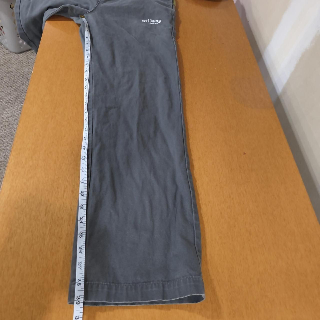 dark grey stussy pants