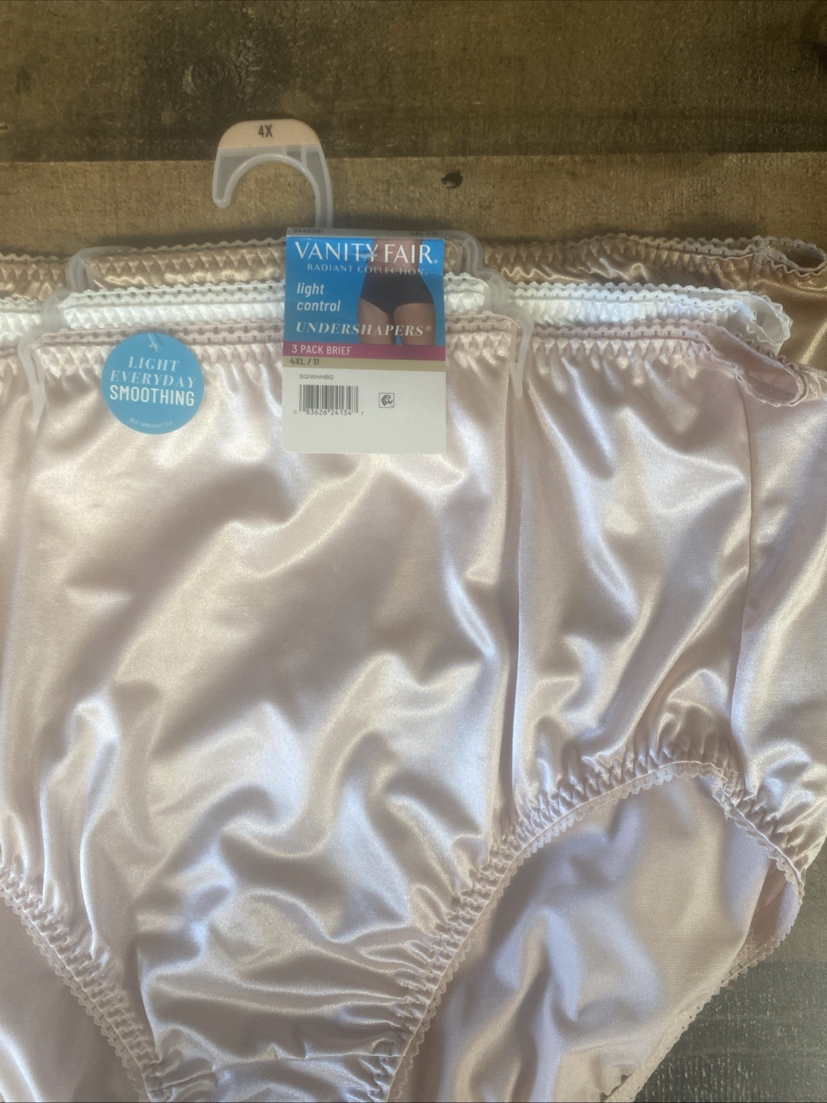 Vanity Fair Radiant Collection Light Control Undershapers 3 Pk Briefs 4XL/11 New