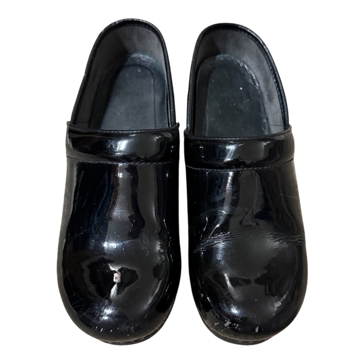 Dansko Professional Black Patent Leather Clogs Women’s Size 39 Nurse Work